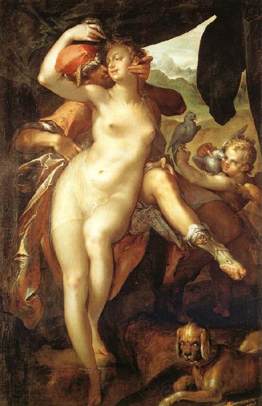 Bartholomeus Spranger Venus and Adonis Spain oil painting art